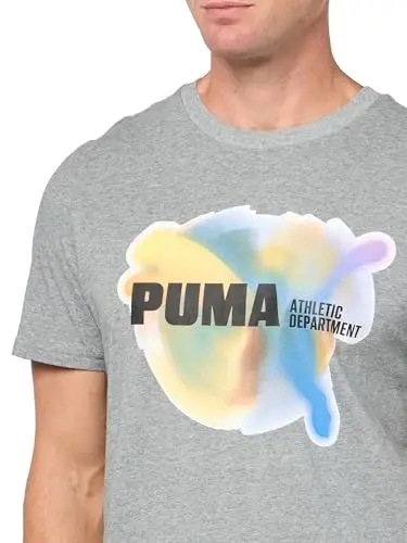 PUMA Мужская футболка с графическим принтом (Доступна в больших и высоких размерах) 