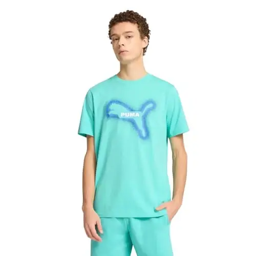 PUMA Мужская футболка с графическим рисунком (доступна в больших и высоких размерах) 
