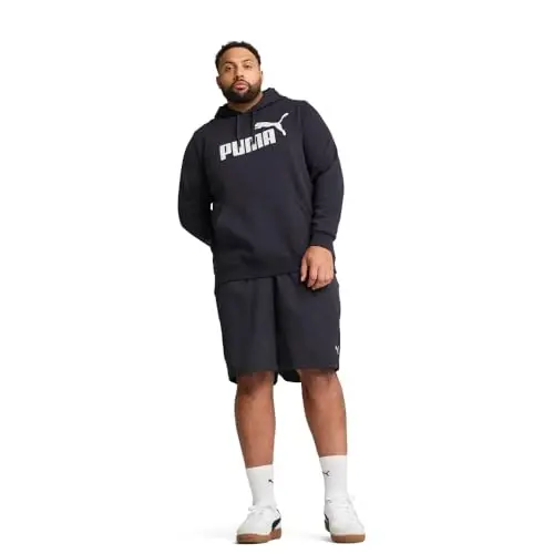 PUMA Мужская классическая толстовка с логотипом No. 1, повседневная верхняя одежда, черная - 3