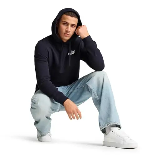 PUMA Мужская классическая толстовка с логотипом No. 1 Повседневная верхняя одежда Повседневная - Черный - 3