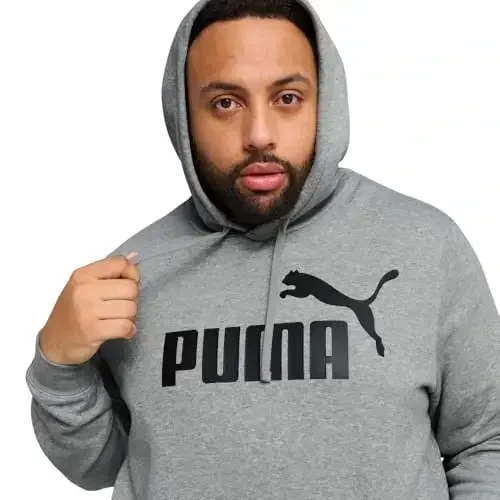 PUMA мужская толстовка Essentials Logo Fleece (доступна в больших и высоких размерах) - 5