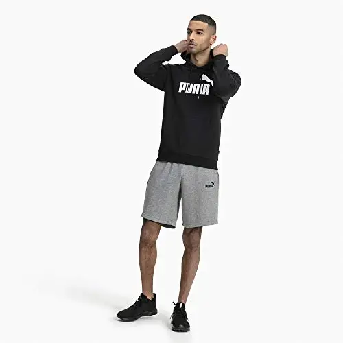 PUMA мужская толстовка Essentials Logo Fleece (доступна в больших и высоких размерах) - 5