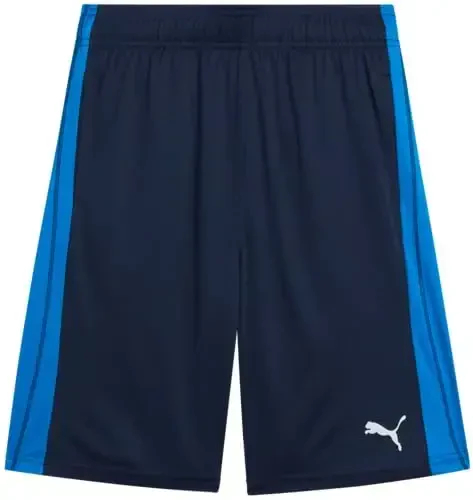 PUMA o'g'il bolalar sport shortilari - tez quriydigan nafas oladigan interlok o'g'il bolalar basketbol shortilari cho'ntaklar bilan (o'lchamlari: 4-20) 