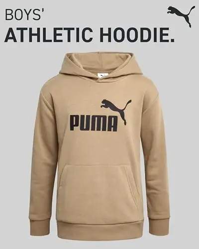 PUMA o'g'il bolalar uchun kapüşon - Fleece Pullover Atletik Sviter, Kenguru cho'ntakli - O'g'il bolalar uchun Performance kapüşon (O'lchamlar: 8-20) - 2