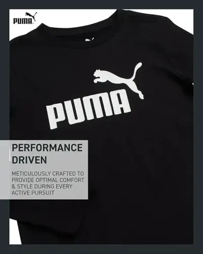 PUMA o'g'il bolalar uchun uzun yengli ko'ylaklar - O'g'il bolalar uchun nafas oladigan sport ekipajli uzun yengli ko'ylaklar - Kundalik futbolkalar (S-XL o'lchamlari) - 3