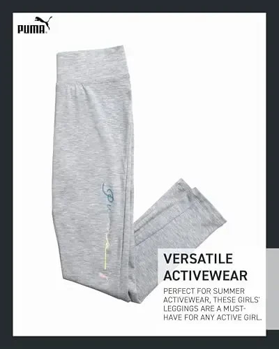 PUMA Qizlarining Legginglari - Qulay Stretch Atletik Legging Shimlar - Qizlar uchun Faol Yoga Shimlar - Flare yoki Asosiy Legginglar (S-XL) - 4