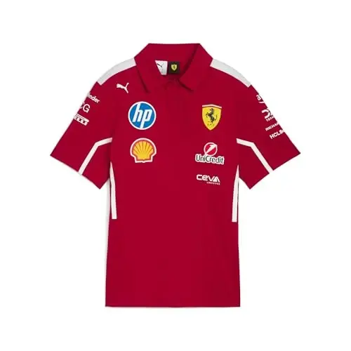 PUMA Scuderia Ferrari F1 2025 Women's Team Polo - Red - 1