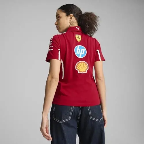 PUMA Scuderia Ferrari F1 2025 Women's Team Polo - Red - 4