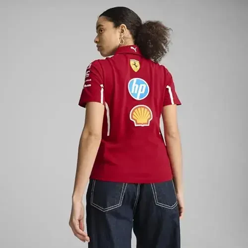 PUMA Scuderia Ferrari F1 2025 Women's Team Polo - Red - 4