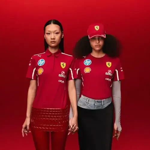PUMA Scuderia Ferrari F1 2025 Women's Team Polo - Red - 6