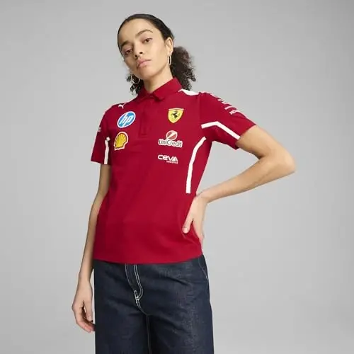 PUMA Scuderia Ferrari F1 2025 Women's Team Polo - Red - 3