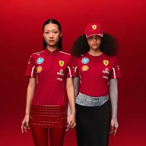 PUMA Scuderia Ferrari F1 2025 Women's Team Polo - Red - 6