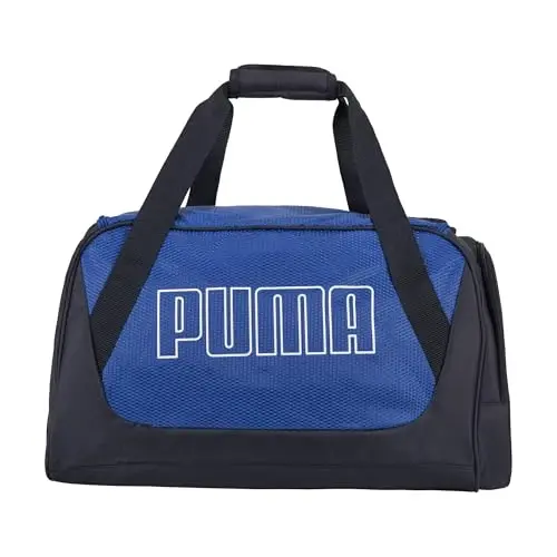 PUMA унисекс-взрослая спортивная сумка Form Factor Duffel с регулируемым ремнем, уплотненным дном и карманами на молнии - 4