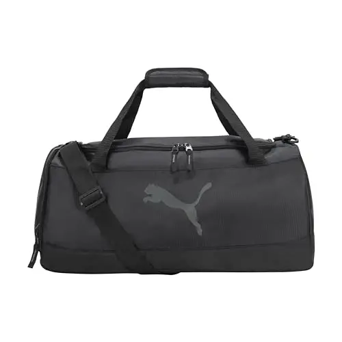 PUMA unisex-adult Form Factor Duffel with Adjustable Strap, Padded Bottom & Zip Pockets 