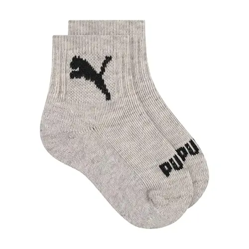 PUMA Unisex Baby 6-pack Infant Anklet Socks, Extra Cushion & Comfort-toe - 2