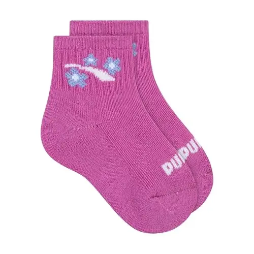 PUMA Unisex Baby 6-pack Infant Anklet Socks, Extra Cushion & Comfort-toe - 2