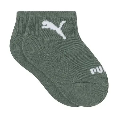 PUMA Unisex Baby 6-pack Infant Anklet Socks, Extra Cushion & Comfort-toe - Puma (1)