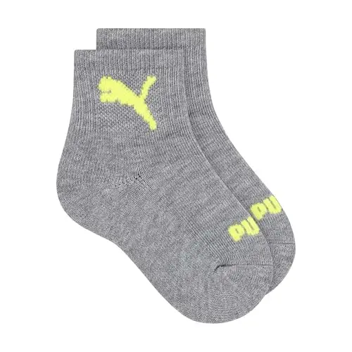 PUMA Unisex Baby 6-pack Infant Anklet Socks, Extra Cushion & Comfort-toe - 3