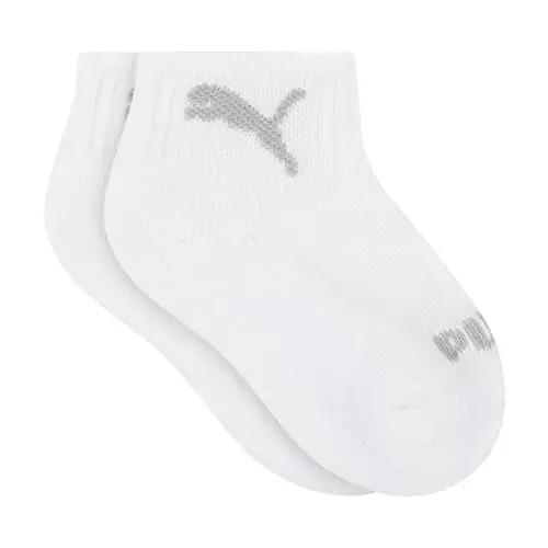 PUMA Unisex Baby 6-pack Infant Anklet Socks, Extra Cushion & Comfort-toe - 3