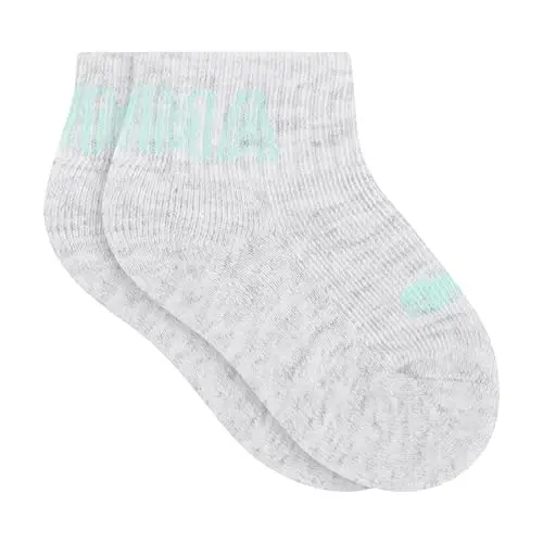 PUMA Unisex Baby 6-pack Infant Anklet Socks, Extra Cushion & Comfort-toe - 3