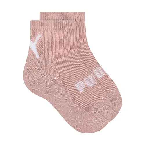 PUMA Unisex Baby 6-pack Infant Anklet Socks, Extra Cushion & Comfort-toe - 2
