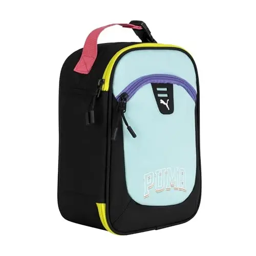 PUMA Unisex bolalar uchun Rally tushlik qutisi, Safe Lake/Mutlicolor, kichik - MODAZONE (1)