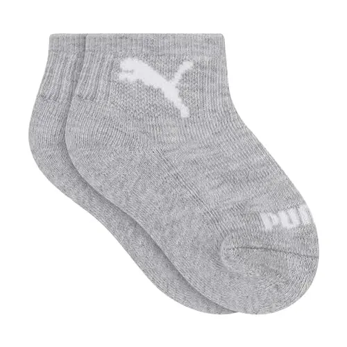 PUMA Unisex chaqaloqlar uchun 6 juftlik kalta paypoqlar, qo‘shimcha yostiqcha va qulay barmoq qismi - 2
