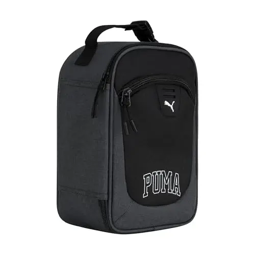 PUMA Unisex Kid's Rally Lunch Box, Black/Granite Heather, Small - 2