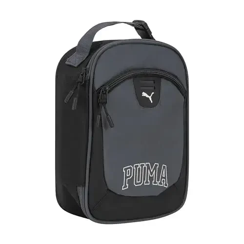 PUMA Unisex Kid's Rally Lunch Box, Galactic Grey, Small - MODAZONE