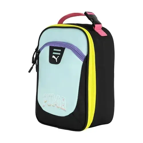 PUMA Unisex Kid's Rally Lunch Box, Safe Lake/Mutlicolor, Small - 1
