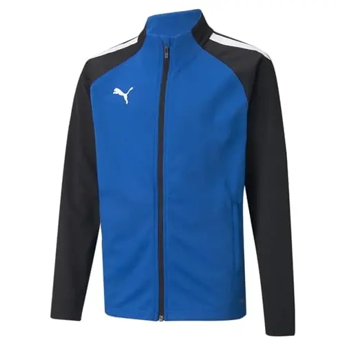 PUMA Womens Team Liga Jacket Soccer Cleats - Black, Red - 1