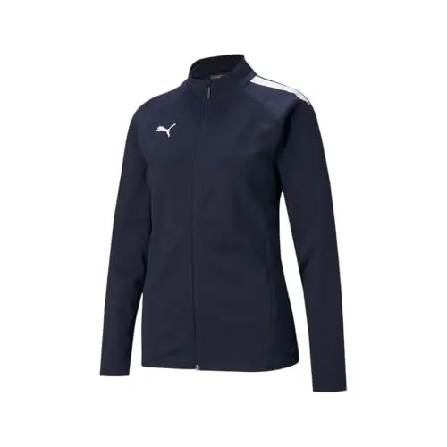 PUMA Womens Team Liga Jacket Soccer Cleats - Black, Red - 1