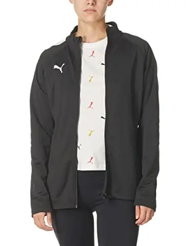 PUMA Womens Team Liga Jacket Soccer Cleats - Black, Red - 1