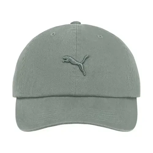 PUMA Женская бейсболка Tonal Jumpcat из выстиранного хлопкового твила с регулировкой - MODAZONE