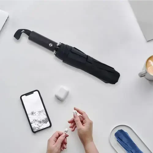 Pumi-geous Automatic Umbrella Windproof Lightweight Strong Compact UV Protection Rain Travel Umbrellas Collapsible Backpack Umbrella Suit For Adult - 6