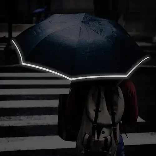 Pumi-geous Automatic Umbrella Windproof Lightweight Strong Compact UV Protection Rain Travel Umbrellas Collapsible Backpack Umbrella Suit For Adult - 5