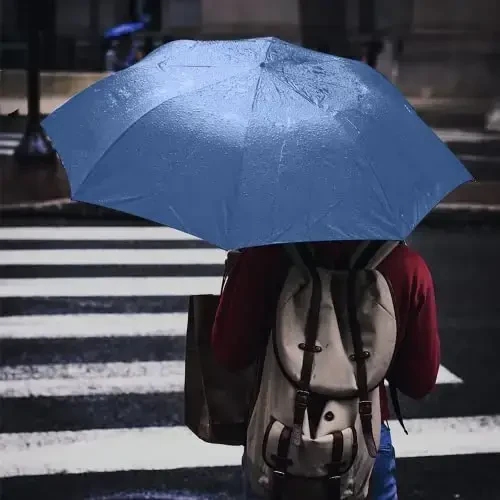 Pumi-geous Automatic Umbrella Windproof Lightweight Strong Compact UV Protection Rain Travel Umbrellas Collapsible Backpack Umbrella Suit For Adult - 5