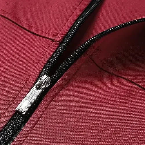 PUMPITU erkaklar sport kostyumi uzun qisma sport kostyumi to'liq fermuarli yugurish kurtkasi va shimlar 2 qismli komplektlar - 4