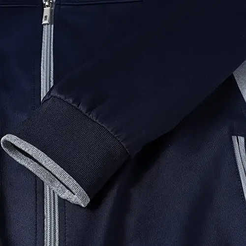 PUMPITU Men's Casual Athletic Tracksuit Long Sleeve Sweatsuit Set Full Zip Running Jacket and Pants 2 Piece Outfits - 5