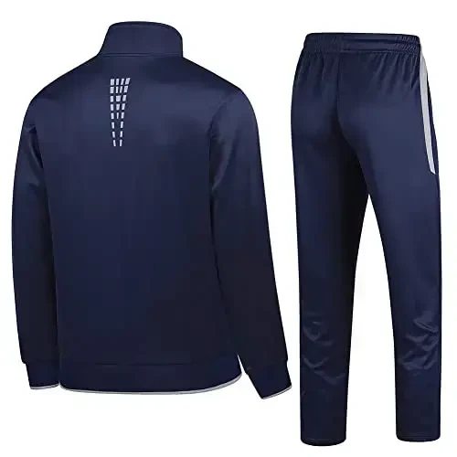 PUMPITU Men's Casual Athletic Tracksuit Long Sleeve Sweatsuit Set Full Zip Running Jacket and Pants 2 Piece Outfits - PUMPITU (1)
