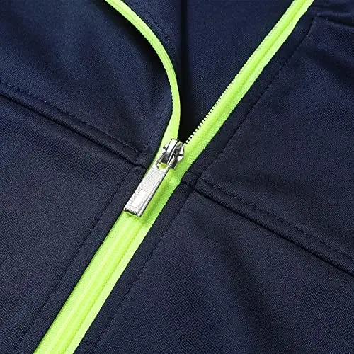 PUMPITU Men's Casual Athletic Tracksuit Long Sleeve Sweatsuit Set Full Zip Running Jacket and Pants 2 Piece Outfits - 6