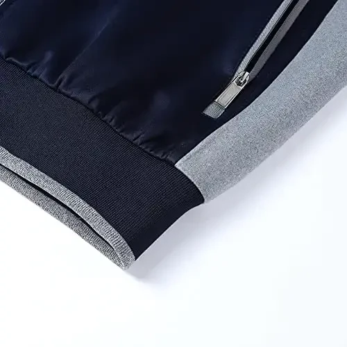 PUMPITU Men's Casual Athletic Tracksuit Long Sleeve Sweatsuit Set Full Zip Running Jacket and Pants 2 Piece Outfits - 6