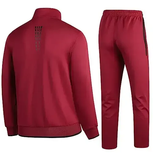 PUMPITU Men's Casual Athletic Tracksuit Long Sleeve Sweatsuit Set Full Zip Running Jacket and Pants 2 Piece Outfits - PUMPITU (1)