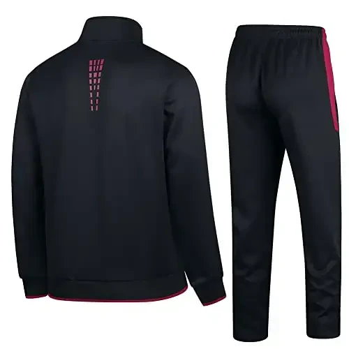 PUMPITU Men's Casual Athletic Tracksuit Long Sleeve Sweatsuit Set Full Zip Running Jacket and Pants 2 Piece Outfits - PUMPITU (1)