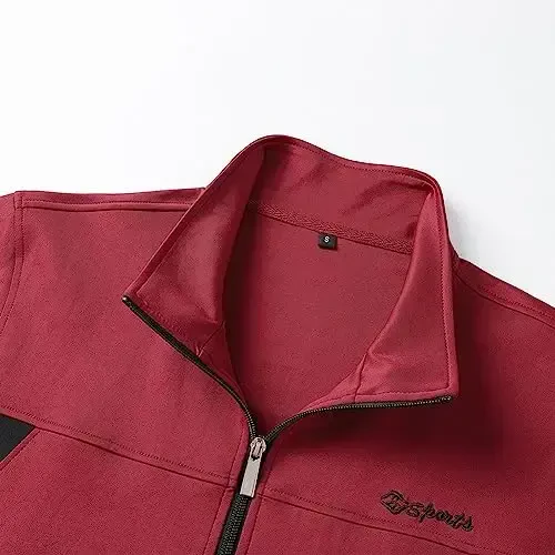 PUMPITU Мужской спортивный костюм, спортивный костюм с длинными рукавами, комплект спортивного костюма, куртка на молнии и брюки, комплект из 2 предметов - 3