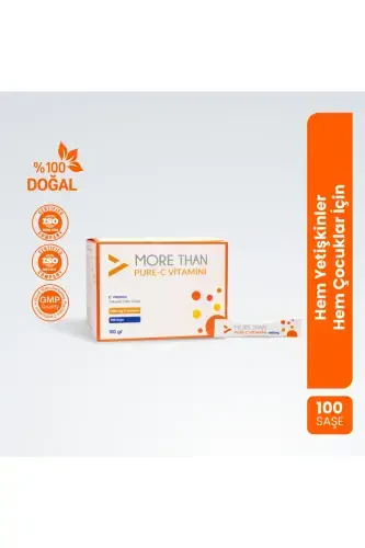 Pure C 1000mg/paket C vitamini Askorbin kislotasi - MORE THAN (1)