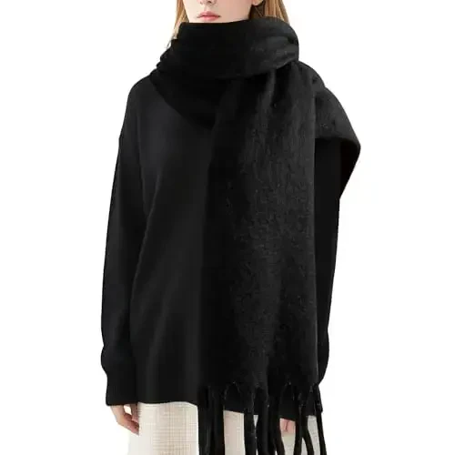 Pure Color Mohair Qishki Sharf - Ayollar va Erkaklar uchun Issiq CasModazoneere Sharf - Premillow