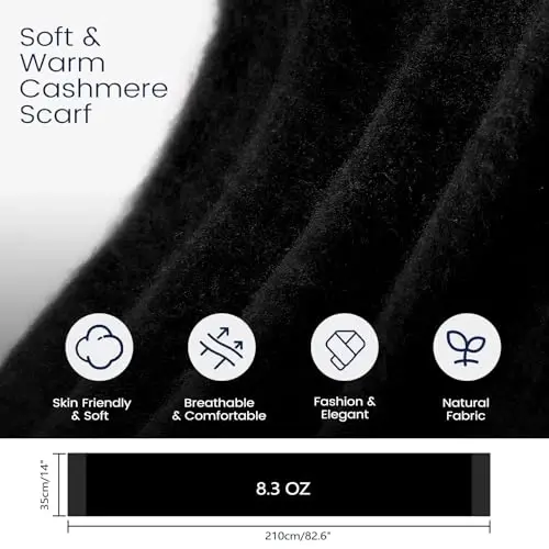 Pure Color Mohair Winter Scarf - Warm CasModazoneere Feel Scarf for Women and Men - 2