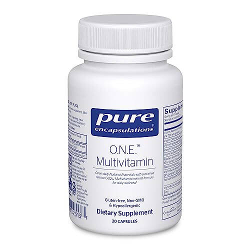 Pure Encapsulations O.N.E. Multivitamin - Kuniga bir marta qabul qilinadigan antioksidant kompleksi, Metafolin, CoQ10 va Lutein bilan boyitilgan multivitamin. Ko'rish, bilişsel funktsiyalar va hujayra sog'lig'ini qo'llab-quvvatlaydi* - 30 kapsula - 1