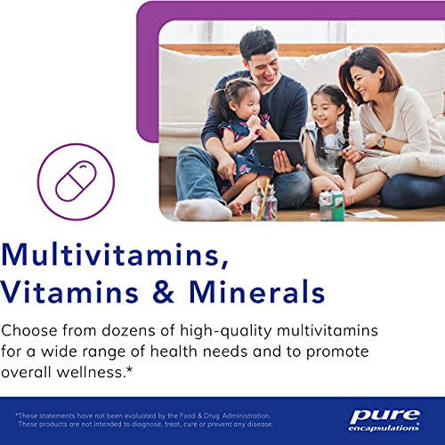 Pure Encapsulations O.N.E. Multivitamin - Once Daily Multivitamin with Antioxidant Complex Metafolin, CoQ10, and Lutein to Support Vision, Cognitive Function, and Cellular Health* - 120 Capsules - 6